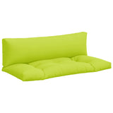 Vidaxl palet poduszki 2 St Fabric przezroczysty zielony