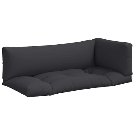 Vidaxl palet poduszki 3 St Fabric Black