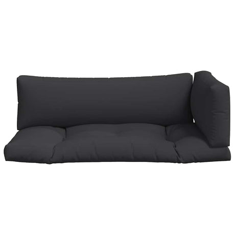 Vidaxl palet poduszki 3 St Fabric Black