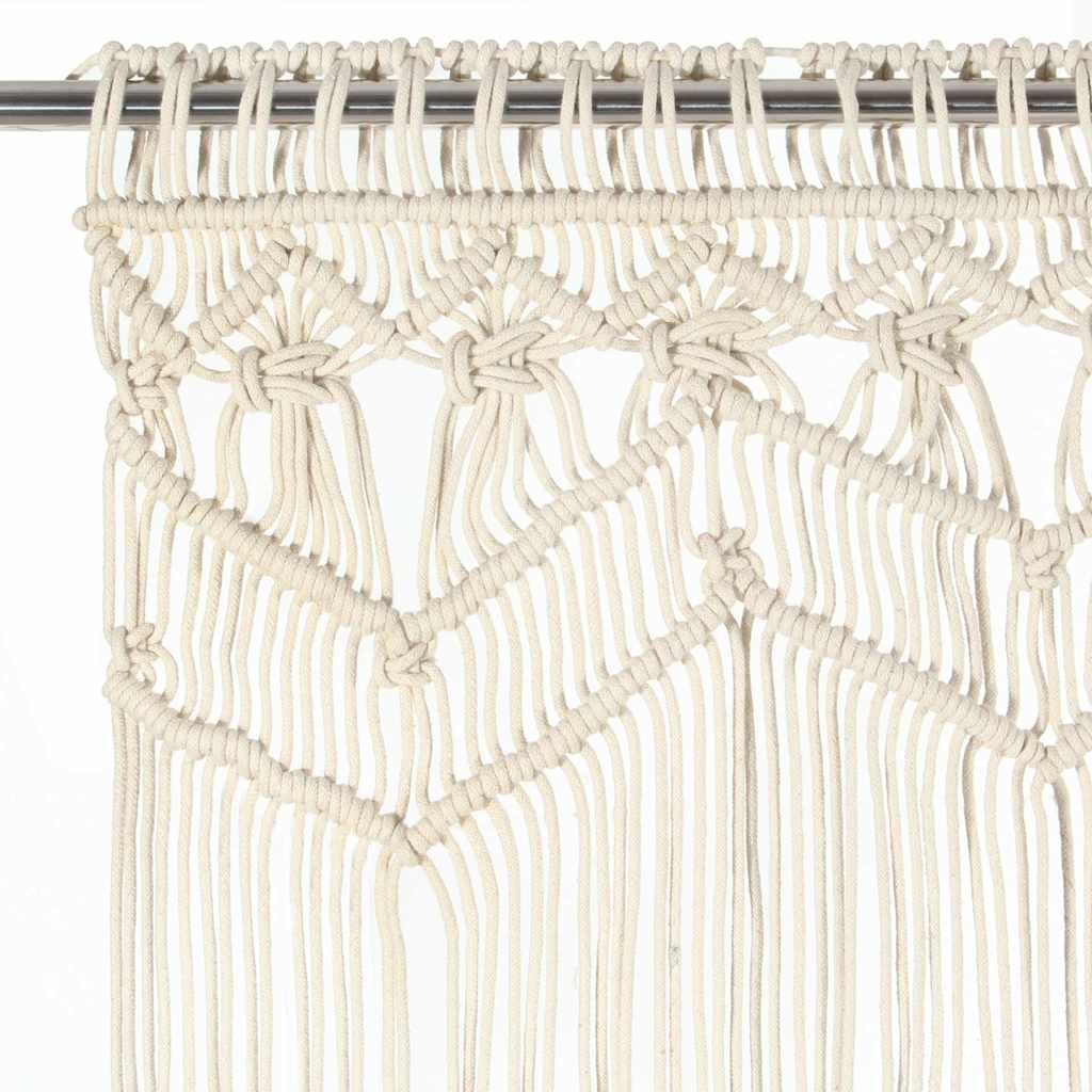 Curtyna Vidaxl Macramé 140x240 cm bawełniana