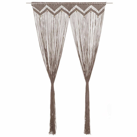 Curtyna vidaxl Macramé 140x240 cm bawełniana taupe