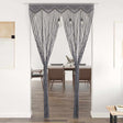 Vidaxl Curtain Macramé 140x240 cm bawełniany antracyt
