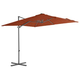 Vidaxl Floating Parasol ze stalowym biegunem 250x250 cm terakotowym -