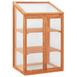 Vidaxl Greenhouse 60x45x100 cm vurenhout