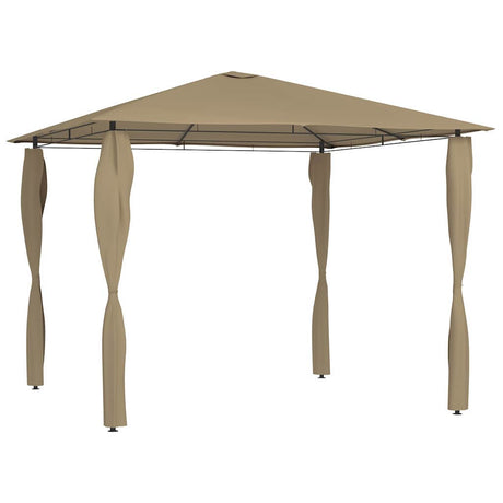 VIDAXL ARBOR Z PRZEWODNICA POKRYWA 160 G m² 3x3x2,6 m Taupe