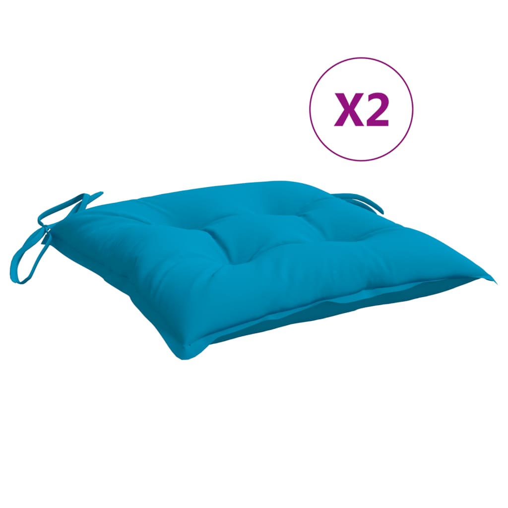 Vidaxl Frea Poduszki 2 ST 40X40X7 CM Oxford Fabric Light Blue