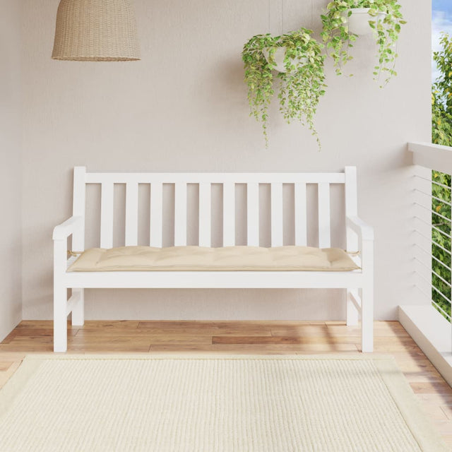 Vidaxl Garden Bench Poduszka 150x50x7 cm Oxford Fabric Beige