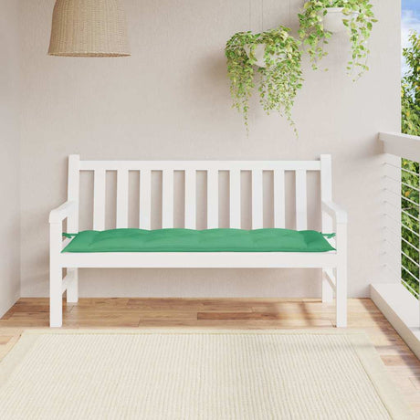 Vidaxl Garden Bench poduszka 150x50x7 cm Oxford Tkanina zielona
