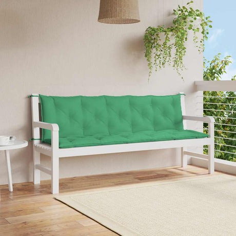 Vidaxl Garden Bench poduszka 180x (50+50) x7 cm Oxford Tkanina zielona