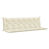 Vidaxl Garden Bench poduszka 200x (50+50) x7 cm Oxford CrèmeWit