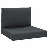 Vidaxl palet poduszki 2 St Fabric Black