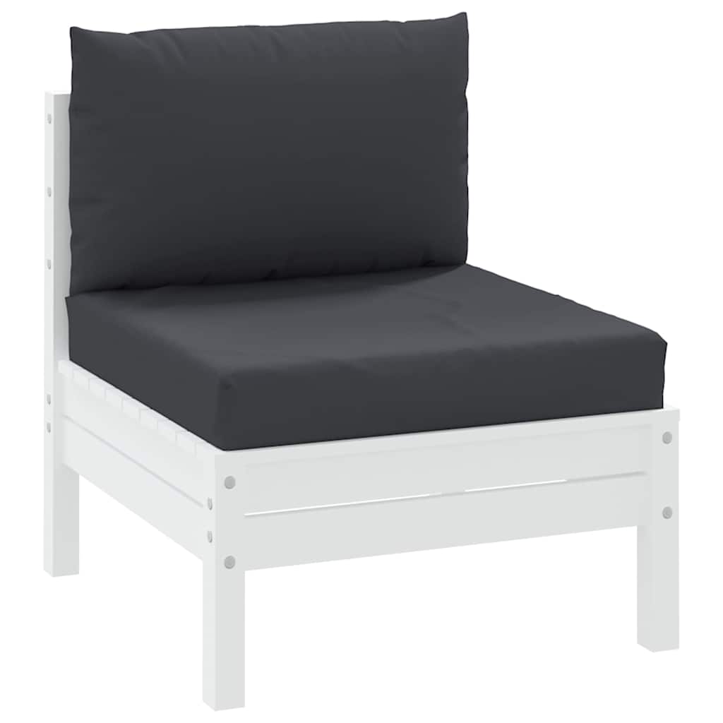 Vidaxl palet poduszki 2 St Fabric Black