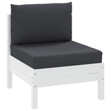 Vidaxl palet poduszki 2 St Fabric Black