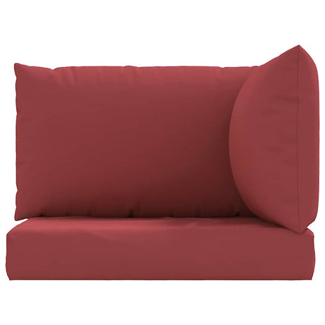 Vidaxl palet poduszki 3 St Oxford Fabric Wine Rood