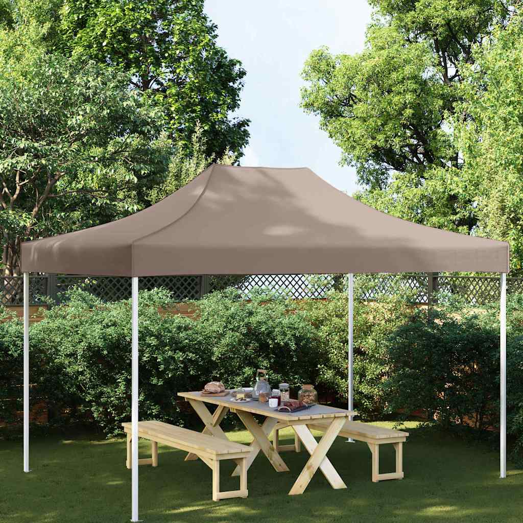 Vidaxl imprezowy dach namiotu 270 g m² 4,5x3 m taupe