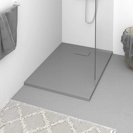 Vidaxl Shower Tray 100x70 cm SMC Grey