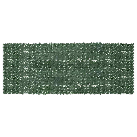 Ekran balkonowy vidaxl z ciemnozielonymi liśćmi 400x150 cm