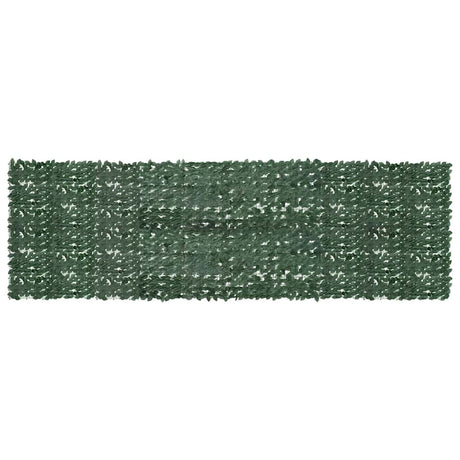 Ekran balkonowy vidaxl z ciemnozielonymi liśćmi 500x150 cm