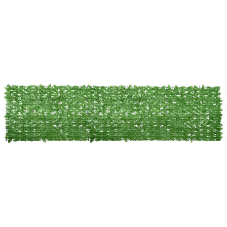 Ekran balkonowy vidaxl z zielonymi liśćmi 400x100 cm