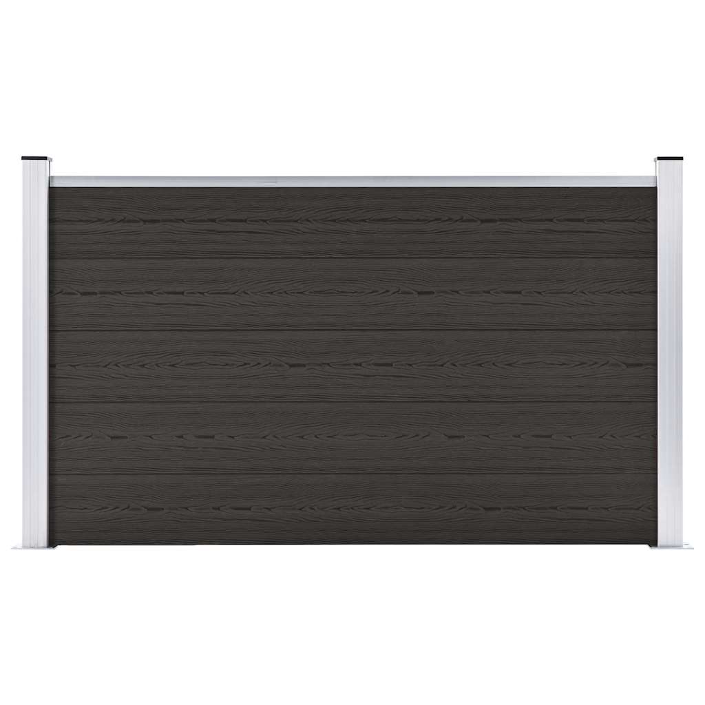 Vidaxl Fence Panel 180x105 cm HKC Black