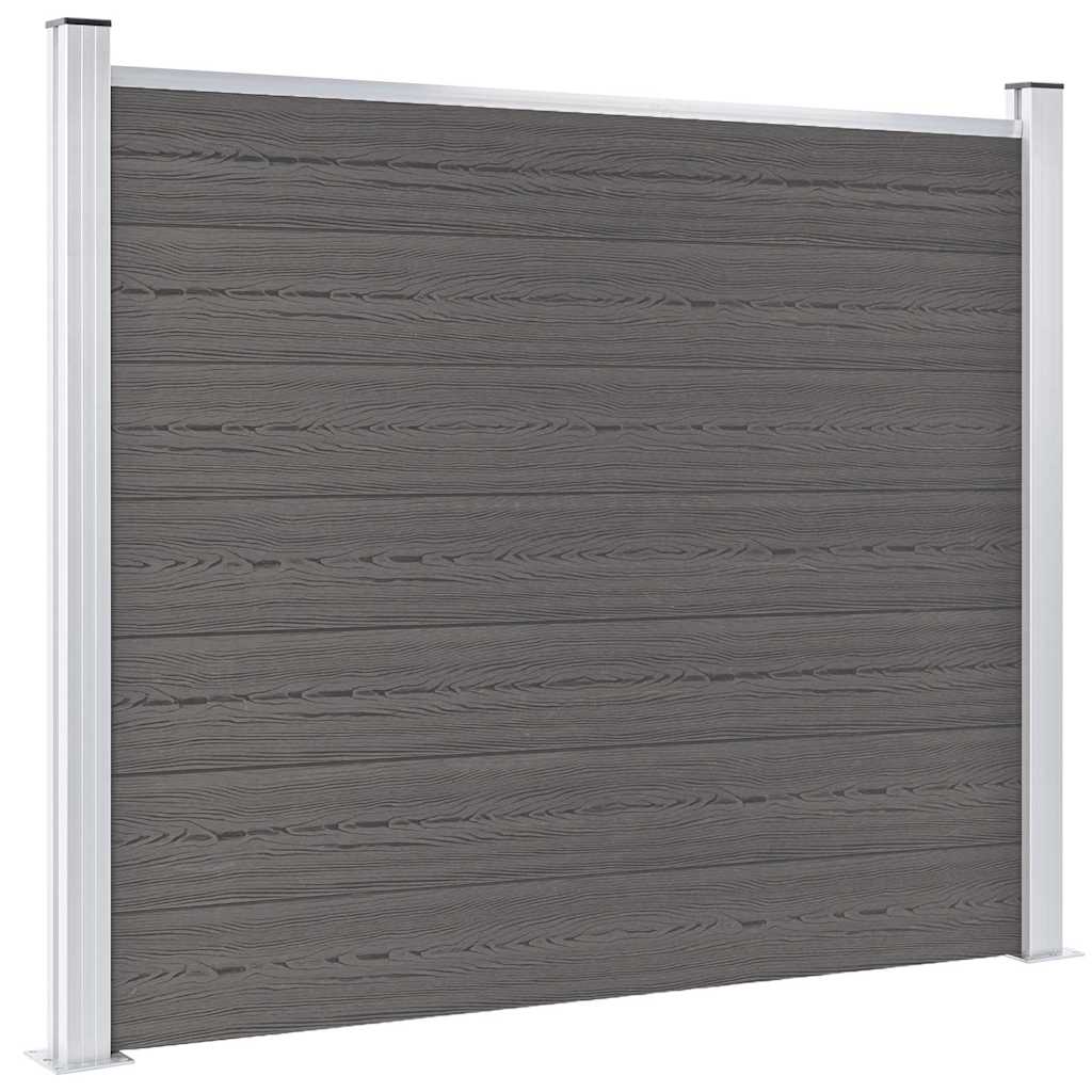Vidaxl Fence Panel 180x146 cm HKC Grey