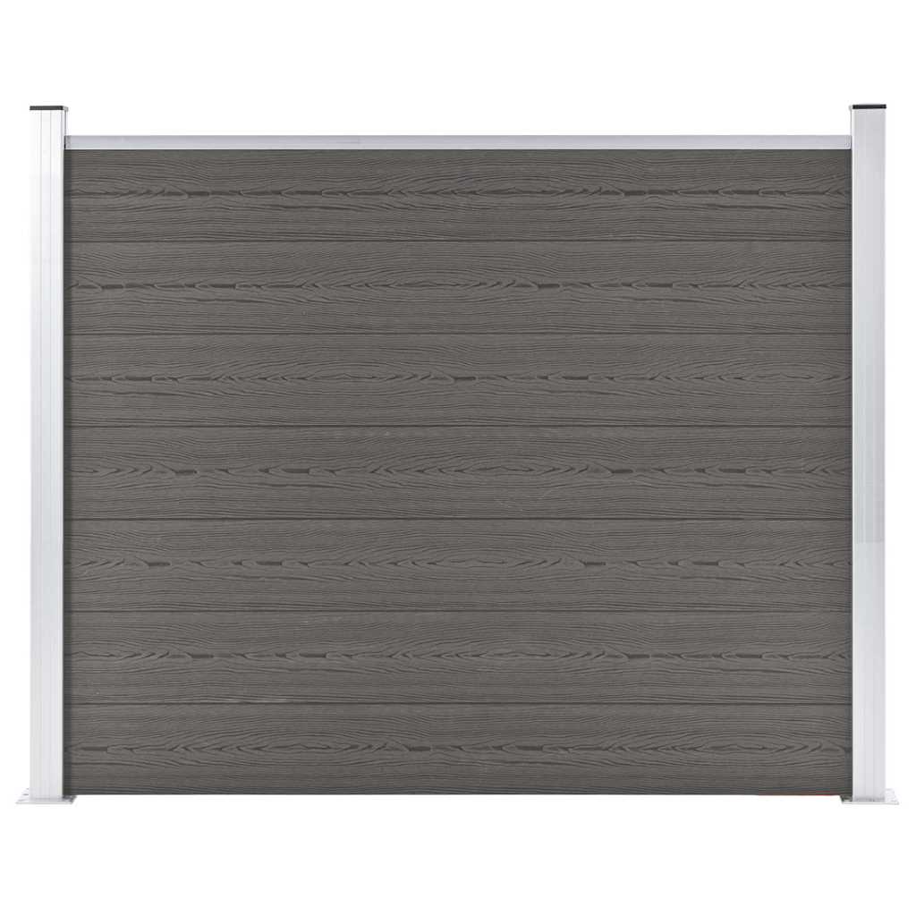 Vidaxl Fence Panel 180x146 cm HKC Grey
