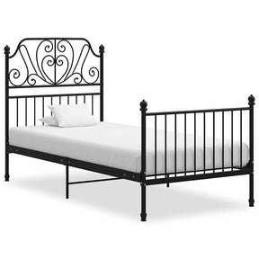 Vidaxl bedframe metaal zwart 90x200 cm