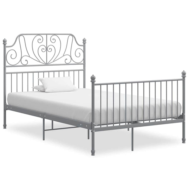 Vidaxl bedframe metaal grijs 120x200 cm