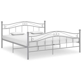 Vidaxl bedframe metaal grijs 180x200 cm
