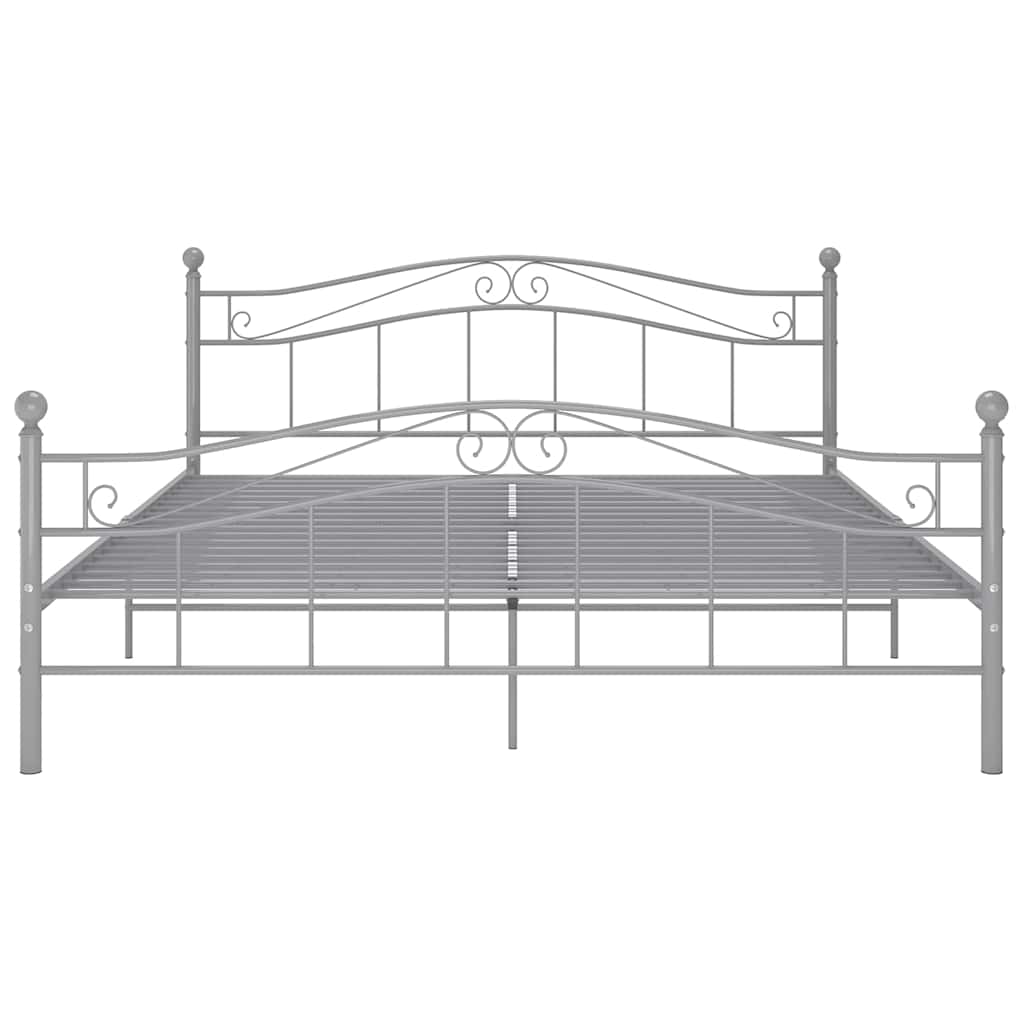 Vidaxl bedframe metaal grijs 200x200 cm