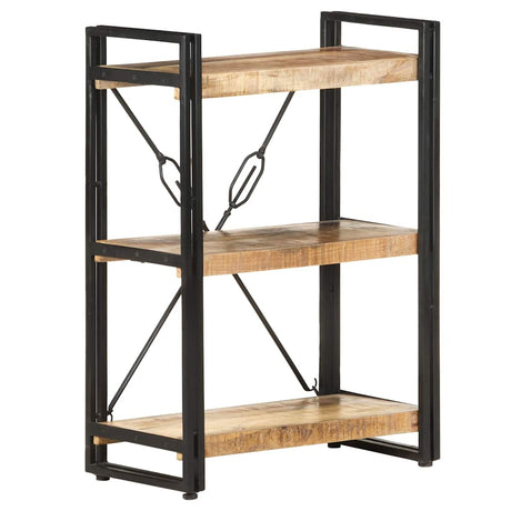 Vidaxl boekenkast met 3 schappen 60x30x80 cm massief mangohout