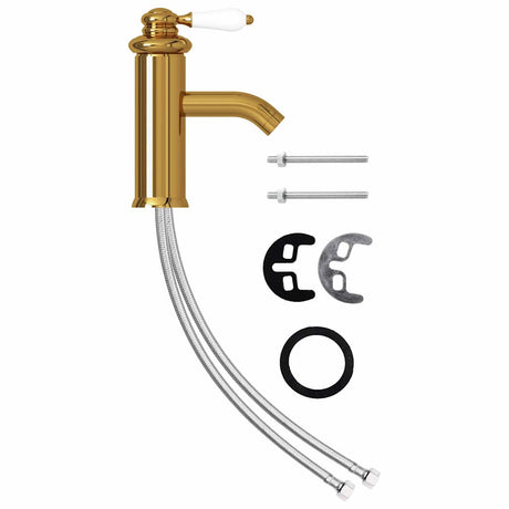 Vidaxl Washbasin Faucet 130x180 mm złota