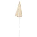 Vidaxl Parasol ze stalowym biegunem 180 cm -kolanowym
