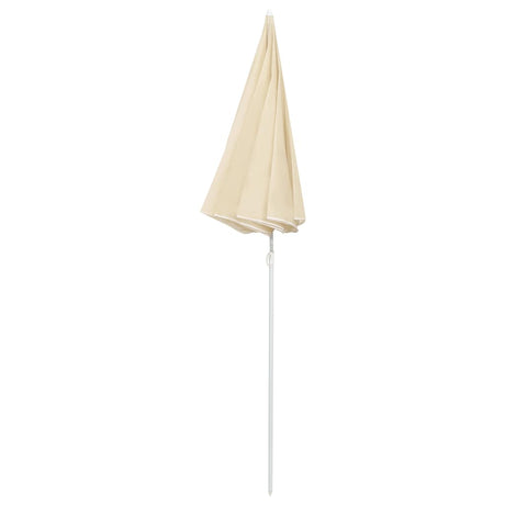 Vidaxl Parasol ze stalowym biegunem 180 cm -kolanowym