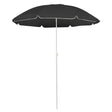 Vidaxl Parasol ze stalowym biegunem 180 cm antracytowym