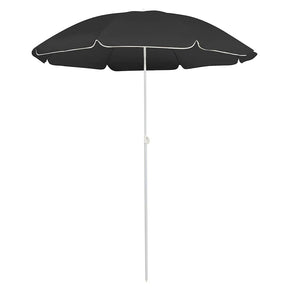Vidaxl Parasol ze stalowym biegunem 180 cm antracytowym