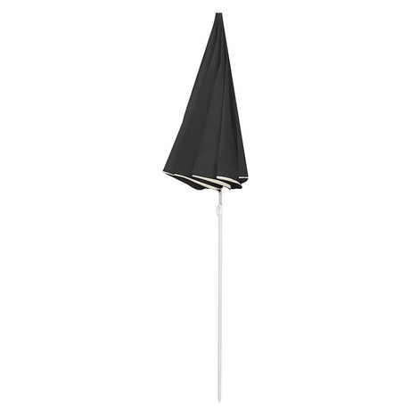 Vidaxl Parasol ze stalowym biegunem 180 cm antracytowym