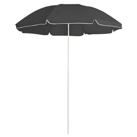 Parasol Vidaxl ze stalowym słupkiem 180 cm w kolorze antracytowym