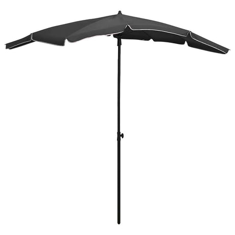 Vidaxl Parasol z biegunowym 200x130 cm antracytowym
