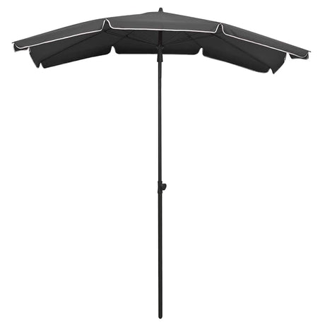 Vidaxl Parasol z biegunowym 200x130 cm antracytowym