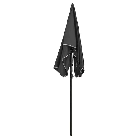Vidaxl Parasol z biegunowym 200x130 cm antracytowym