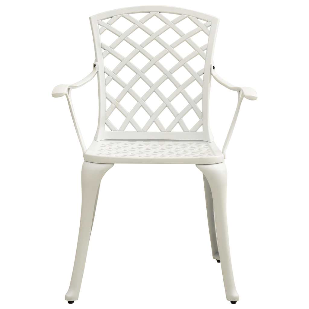 Vidaxl tuinstoelen 2 st gietaluminium wit