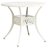 Vidaxl tuintafel 90x90x74 cm gietaluminium wit