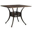 Vidaxl tuintafel 90x90x73 cm gietaluminium bronskleurig