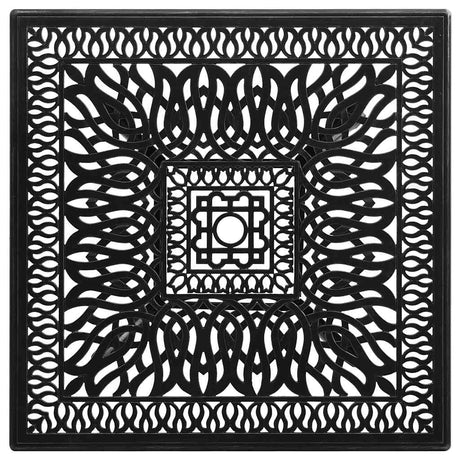 Vidaxl tuintafel 90x90x73 cm gietaluminium zwart