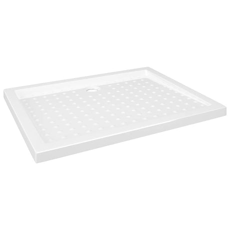VIDAXL Prysznic z kołkami 90x70x4 cm ABS White
