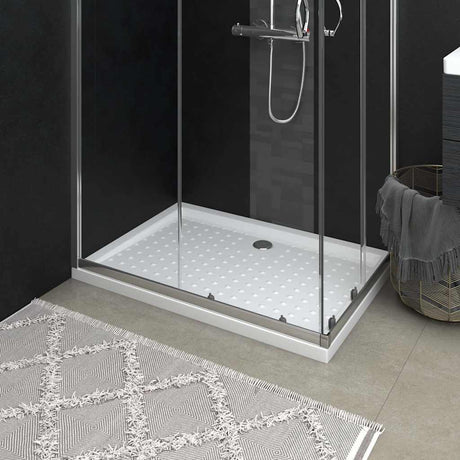 VIDAXL Prysznic z kołkami 70x100x4 cm Abs White