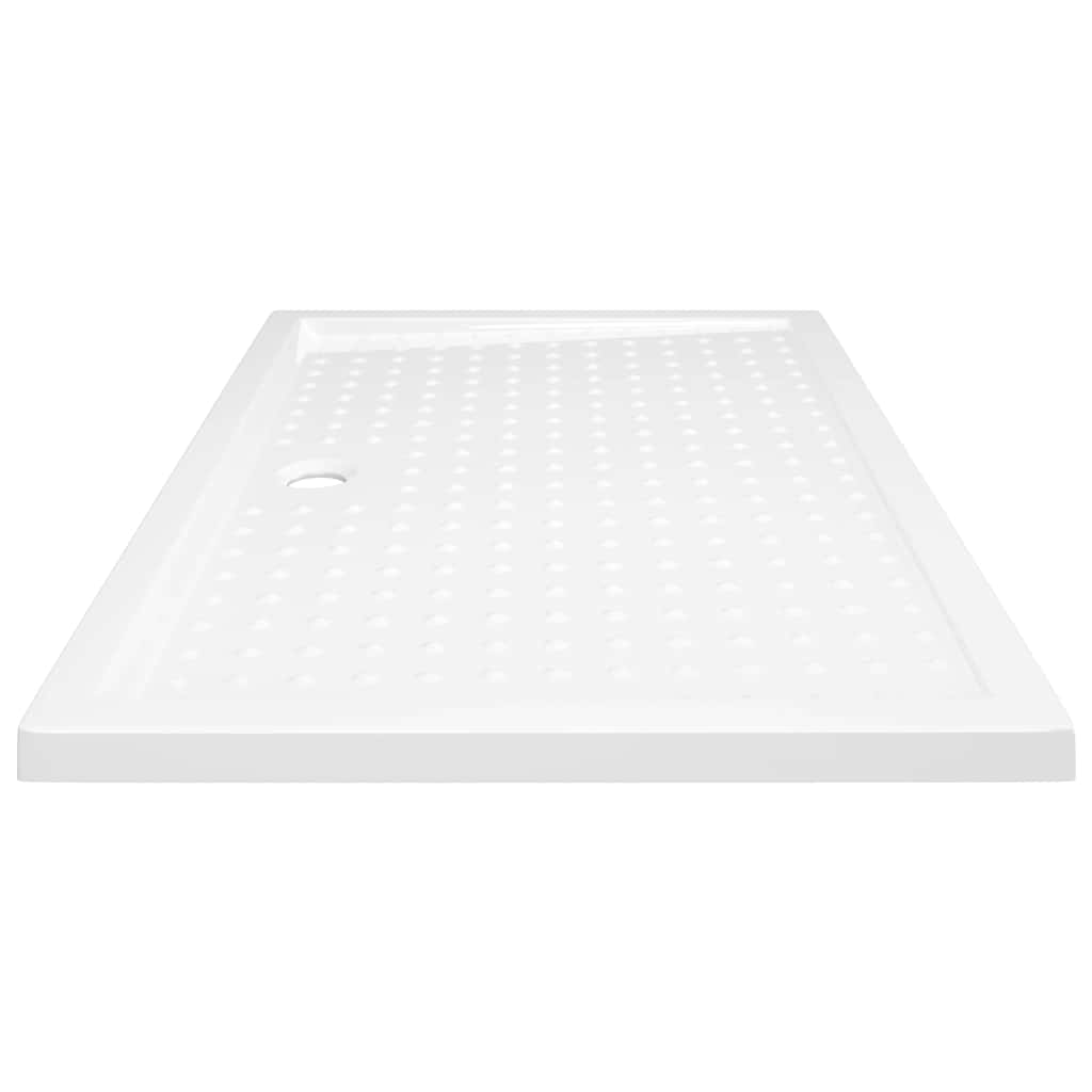 VIDAXL Prysznic z kołkami 80x120x4 cm ABS White