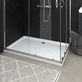VIDAXL Prysznic z kołkami 80x120x4 cm ABS White