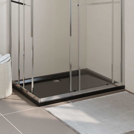 Vidaxl prysznicowa taca na prysznic prostokątna 80x110 cm ABS czarny